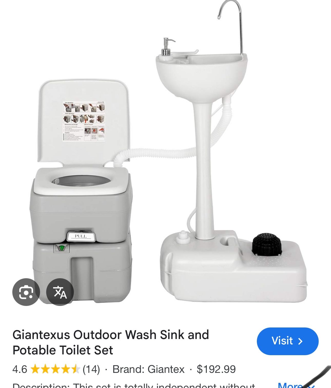 Portable Toilet and Sink