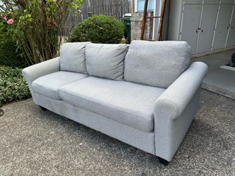 Modern Gray 3-Seat Sofa – Comfortable & Sturdy
