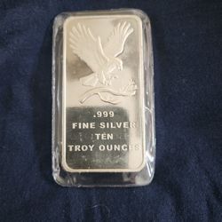 10 Troy oz Silver .999 Bald Eagle