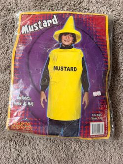 Kids Mustard Bottle Halloween Costume Sizes 7-10