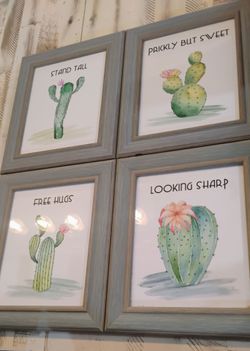 Set of 4 cactus prints