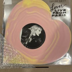 Taylor Swift Heart Shaped Vinyl Lover Live From Paris 2025