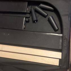 Bed Vinyl  Bed With Headboard  And Frame 