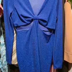 Large Blue Dress