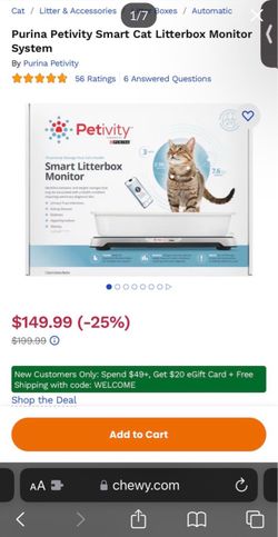 Purina Petivity Smart Litterbox Monitor – Smart Cat Health Tracker