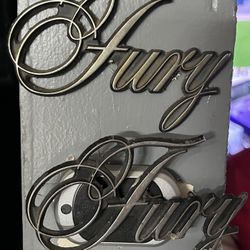 1975 through 1978 Plymouth FURY Emblem Badge MOPAR Script Vintage