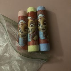 paw patrol themed chalk sticks