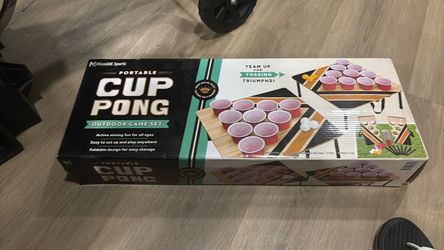 if the post is up, it’s still available Portable cup pong outdoor game set-if the post is up, it’s still available