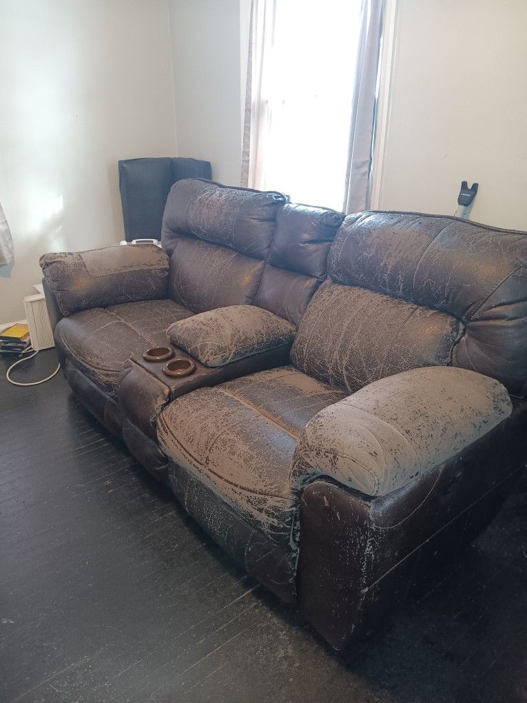 Peeling But Super Comfy Couch
