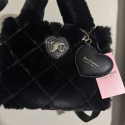 Black Juicy Couture Fluffy Tote bag