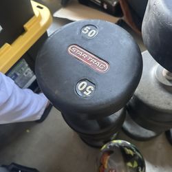 50 lb Star Trac Dumbbell – Commercial Quality