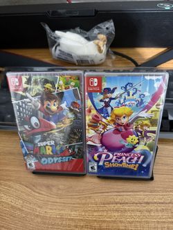 NEW SEALED Super Mario Odyssey + Princess Peach Showtime For Nintendo Switch