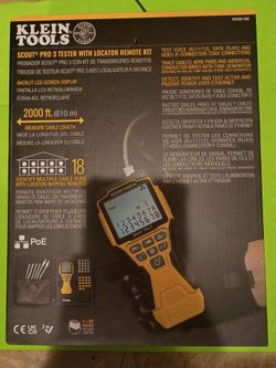 he Klein Tools Scout Pro 3 Tester with Locator Remote Kit (VDV501-852)