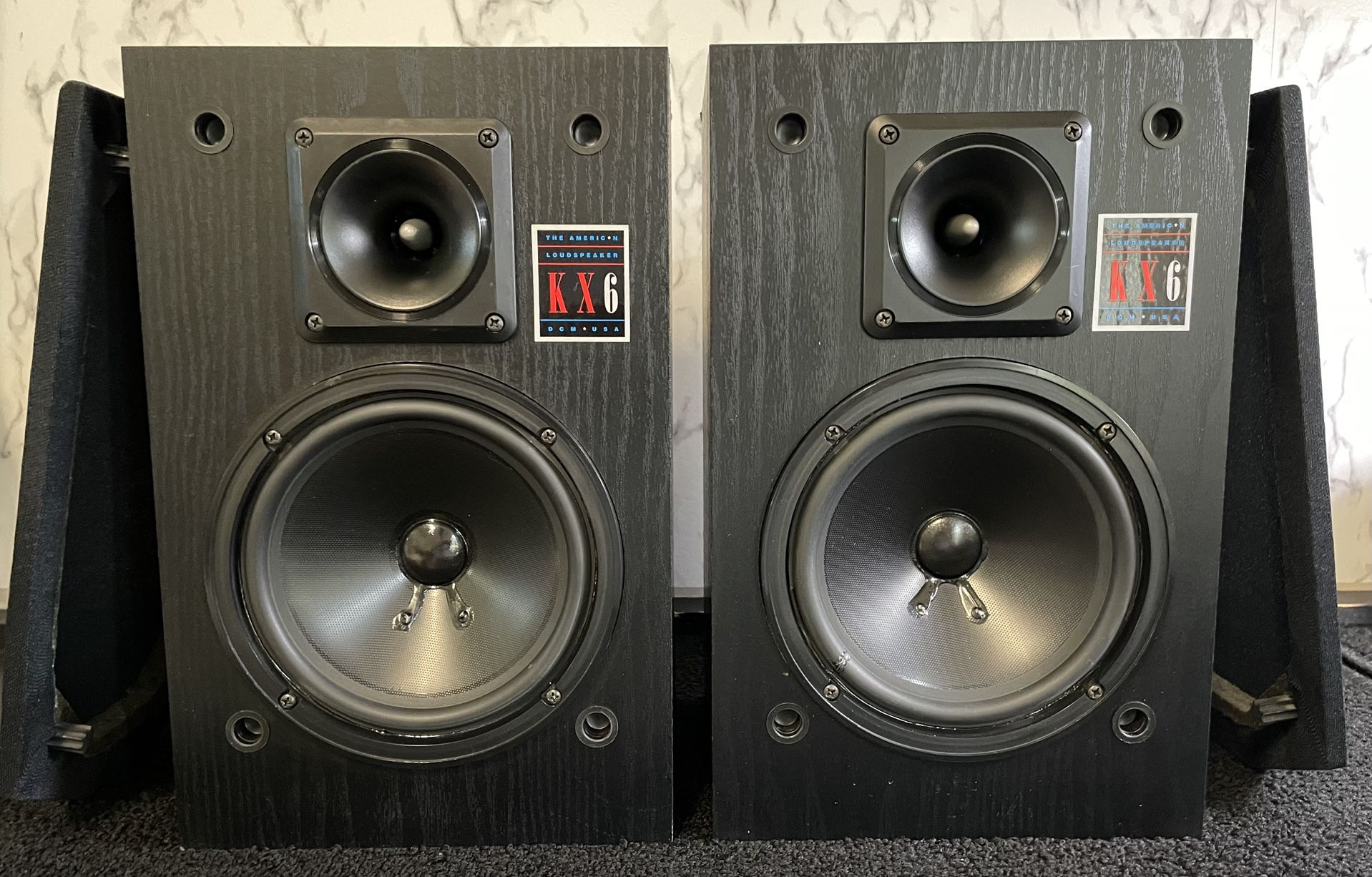DCM KX-6 Bookshelf Speakers In VG Condition