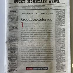 Rocky Mountain News Final Edition 2009