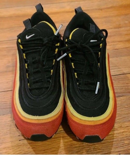 Nike Air Max 97 Qs Hanshin Tigers Ct4525 001 Black Chile Red Size 13