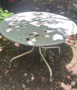 white table