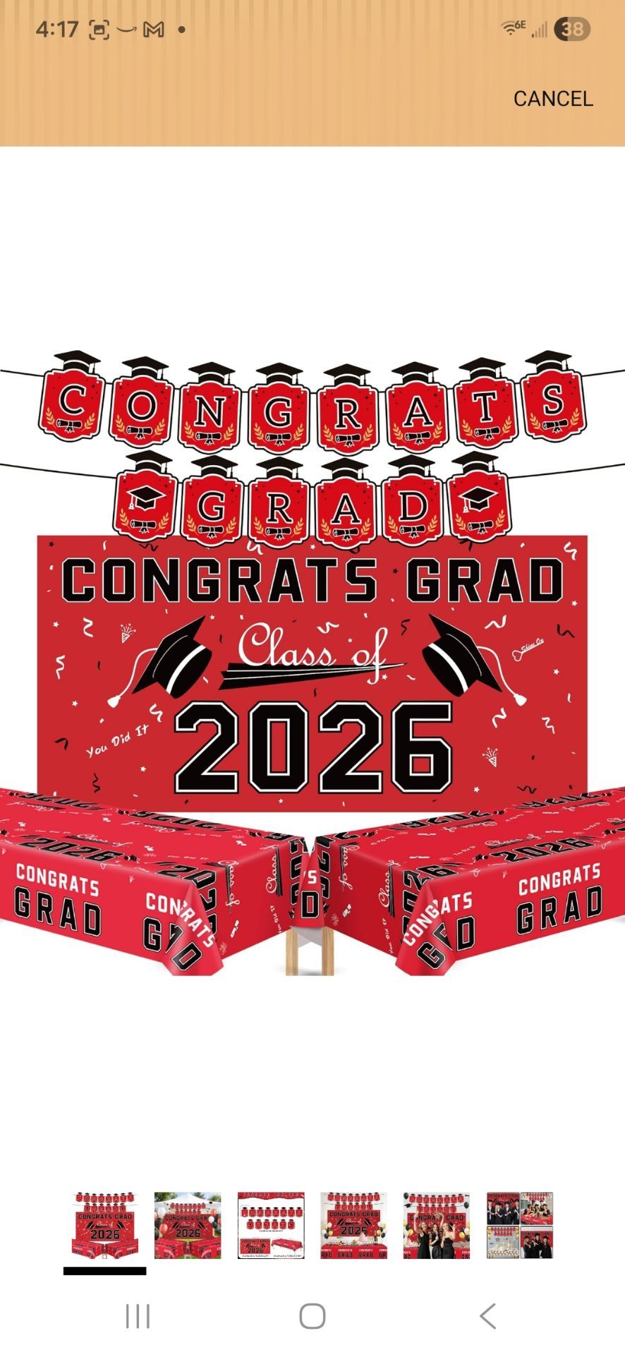 Red graduation pack