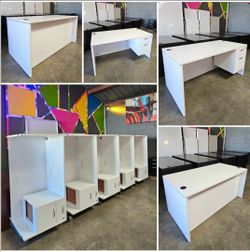 Qty. 10 OPS White Executive Desks 60x30  **Each**