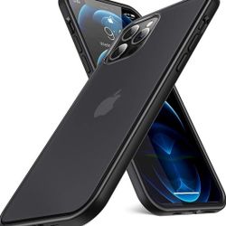 Humixx Compatible for iPhone 12 Pro Max Case [Military Grade Drop Test] [Anti-Fingerprints] Translucent Matte Hard Case with Soft TPU Bumper, Protect