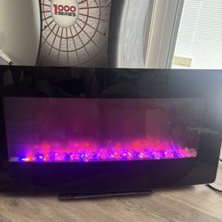 36” Wall Mount Electric Fireplace 