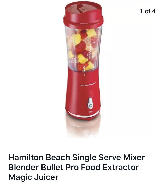 Hamilton Beach single serving drink from the cup smoothie juice blender