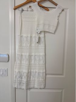 Anewsta 2pcs Sexy Lace Patchwork Women Vest & Set Medium