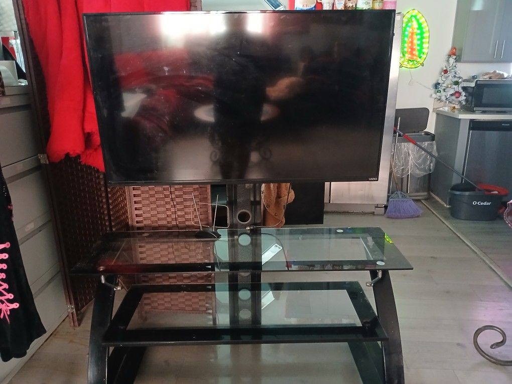 Tv Y Mueble D3 Vidrio