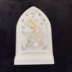 Precious Moments “Bible Blessings “ Girl With Duckling Plaque