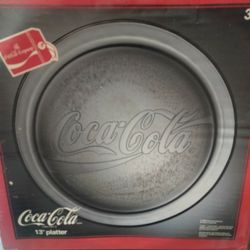 Vintage 1990's Coca-Cola glass plate 13"