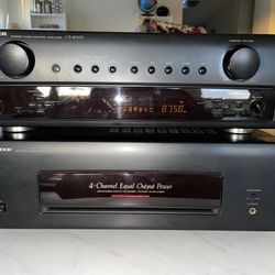 Pioneer Stereo Tuner Control Amplifier CX-400 & Stereo Power Amplifier M-500