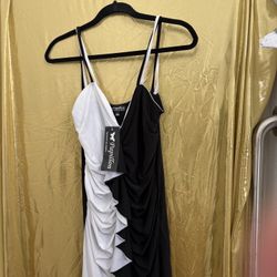 Black and White Cocktail Dress