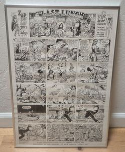 Vtg 1994 ZAP COMIX #13 Art Show Poster La Luz de Jesus Gallery R Crumb 16x23