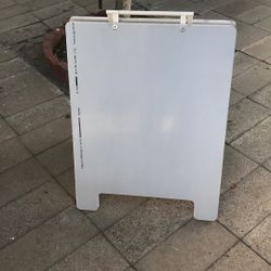 Wood White Sign  Doble Face