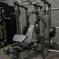 SMITH MACHINES / MULTI-FUNCTIONAL SMITH MACHINE SM-2001 WITH FID BENCH