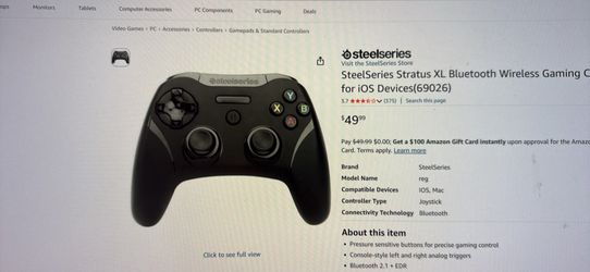SteelSeries Bluetooth game controller