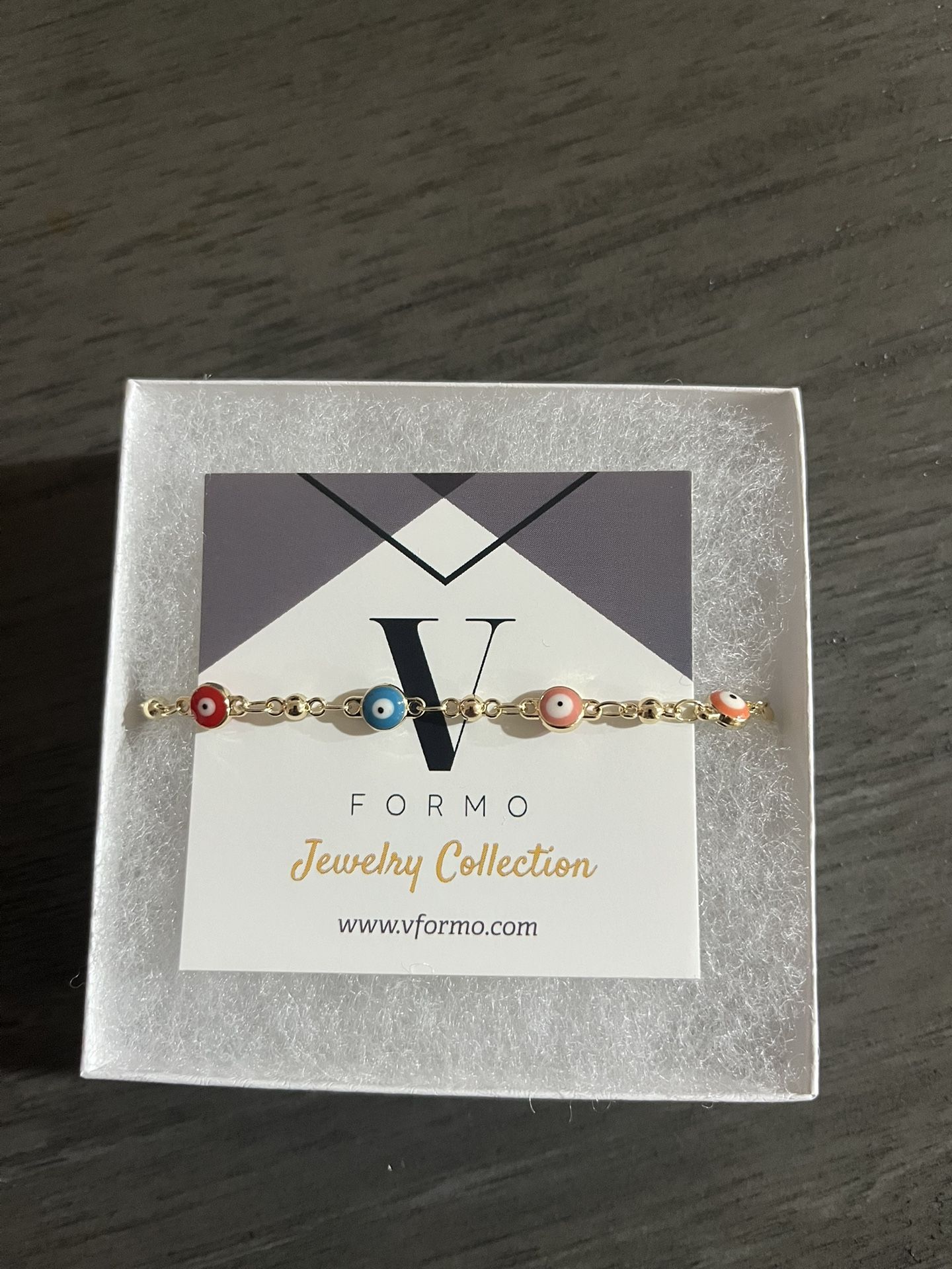 18K Gold Plated Colorful Evil Eye Bracelet