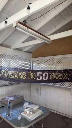 Birthday banner 50 yrs