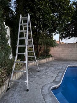 ‼️Multi-position aluminum tall LADDER in great shape ‼️PLEASE, CHECK MY OTHER LISTINGS AND FOLLOW