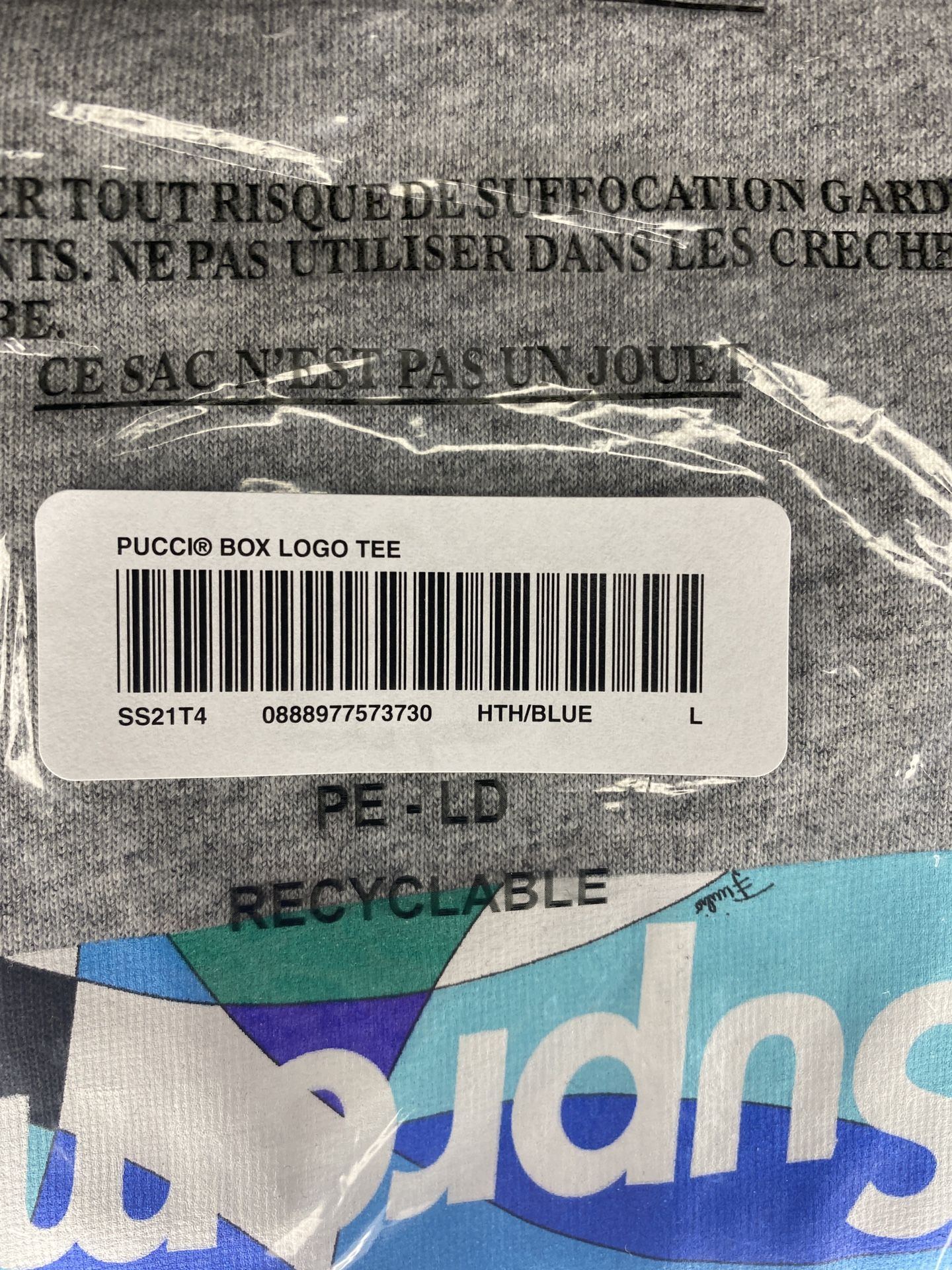 Supreme Emilio Pucci Box Logo Tee Large for Sale in Philadelphia