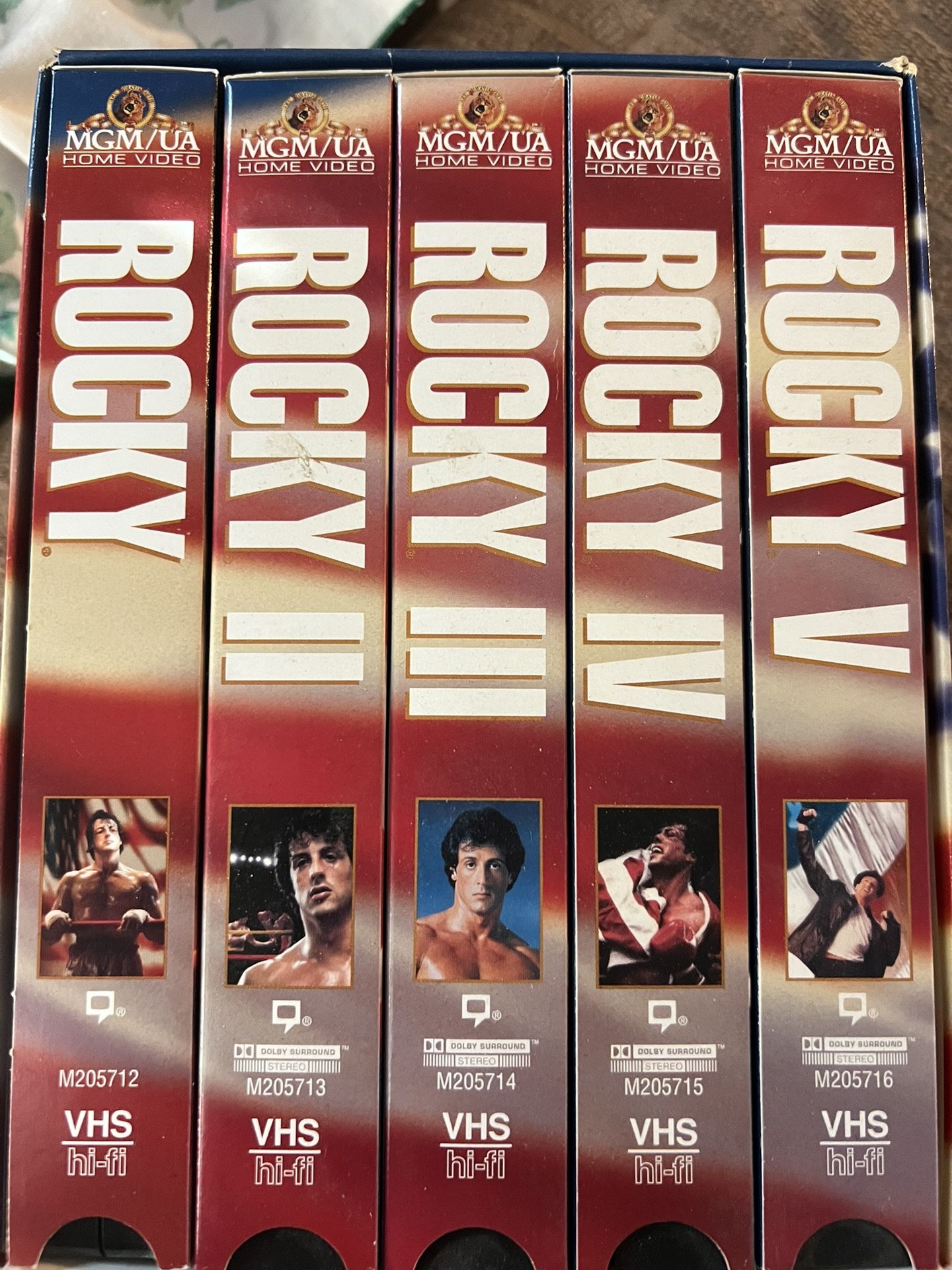 Rocky 1-5 VHS Box Set 20th Anniversary Collection