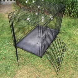 Extra Large DD Giant 48" Wire Metal Dog Training Kennel Crate Carrier