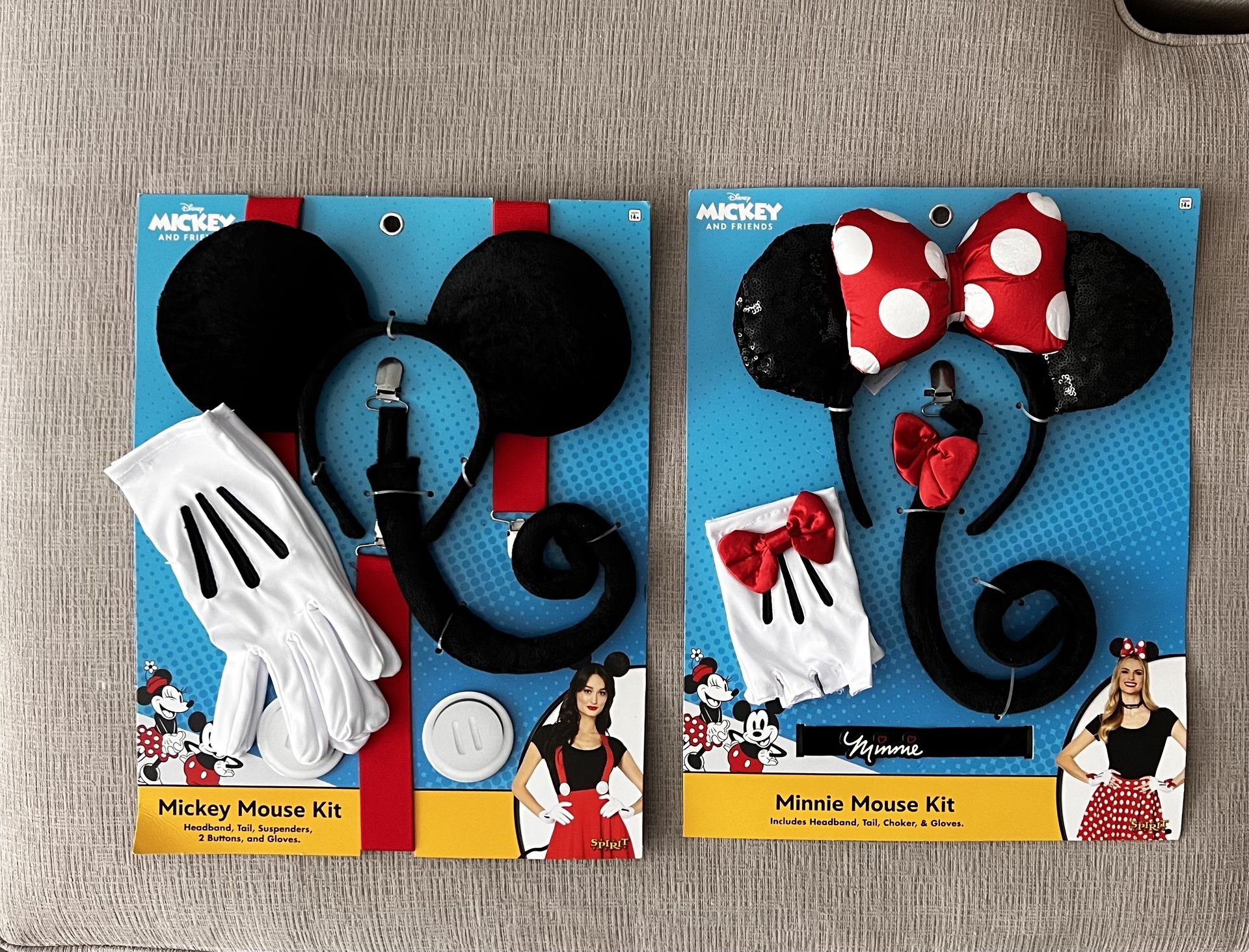 Minnie and Mickey Mouse Costume Kit