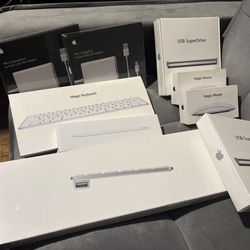 Apple Accessories Magic Mouse 2/Magic Keyboard/Keyboardw/numeric Keyboard/Apple Pencil/USB Super Drive/MiniDisplay Port-Dual-Link DVI Adapter