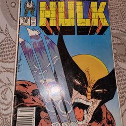 INCREDIBLE HULK #340 TODD MCFARLANE COVER KEY ISSUE GREY HULK MARVEL COMIC WOLVERINE 
