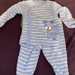 Never Work 0-3 Month 2pc Set Bby Boy Clothing