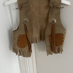 Leather Vest Western 