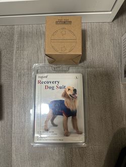 Dog Recovery Suit (L) + Pet Ball