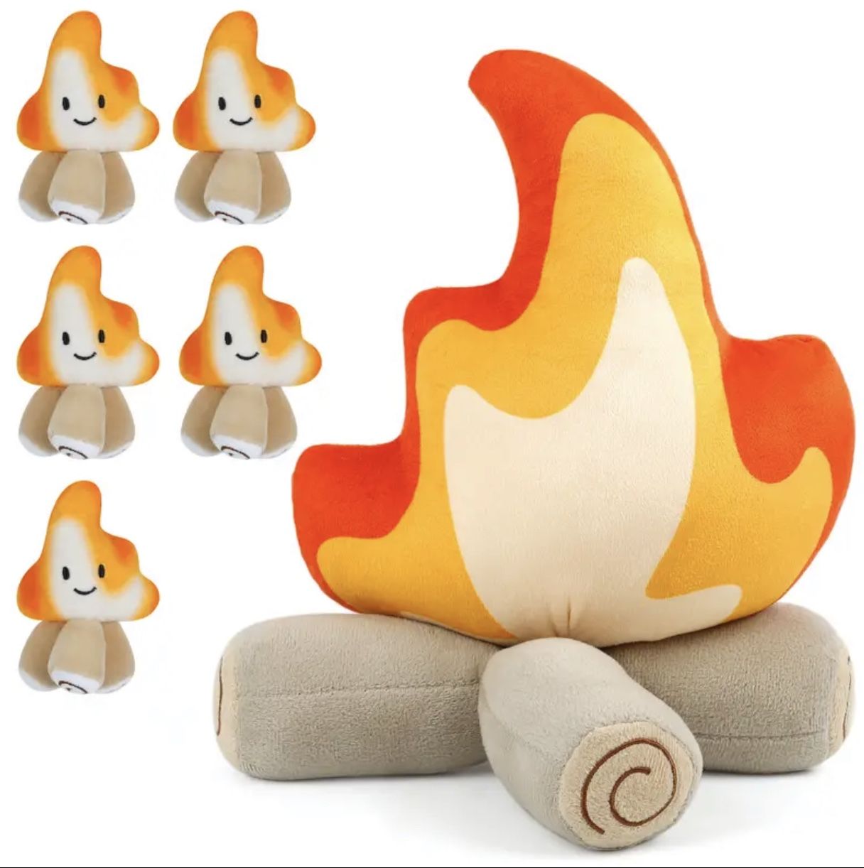 6PCS Simulation Bonfires Stuffed Plushies Toys