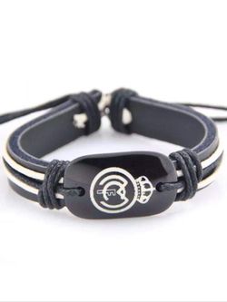 Leather style bracelet